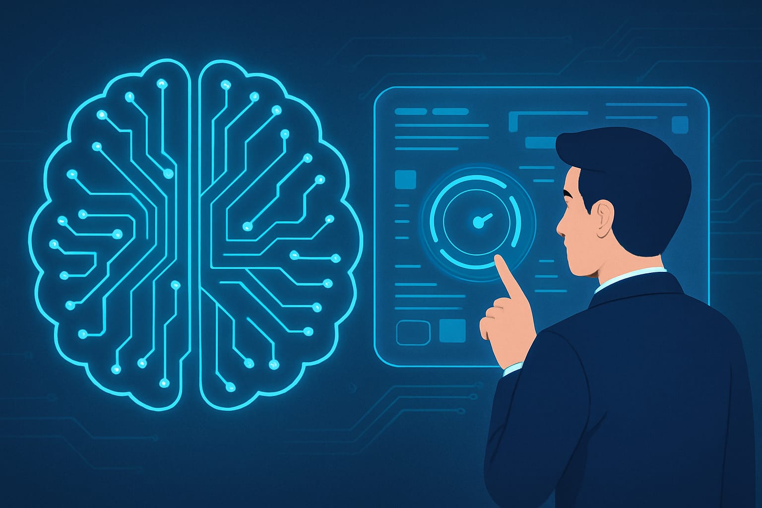 Imagen conceptual de Inteligencia Artificial y aprendizaje